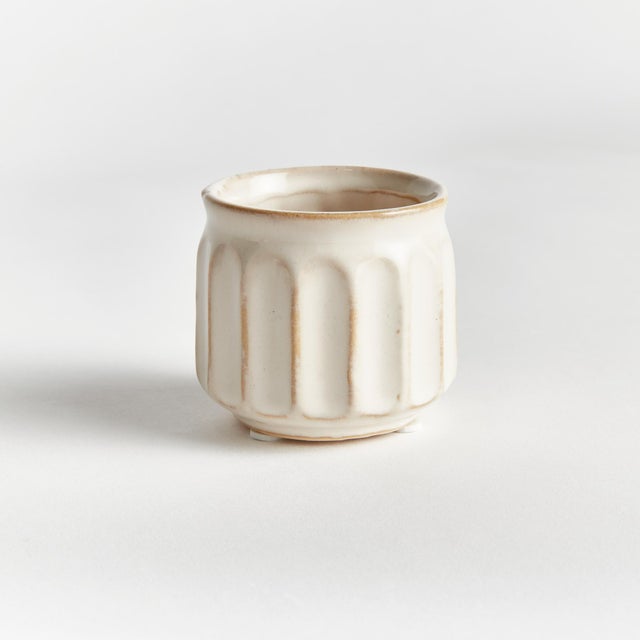 Cream Dezie Mini Pots, Set Of 6 For Sale - Image 8 of 14