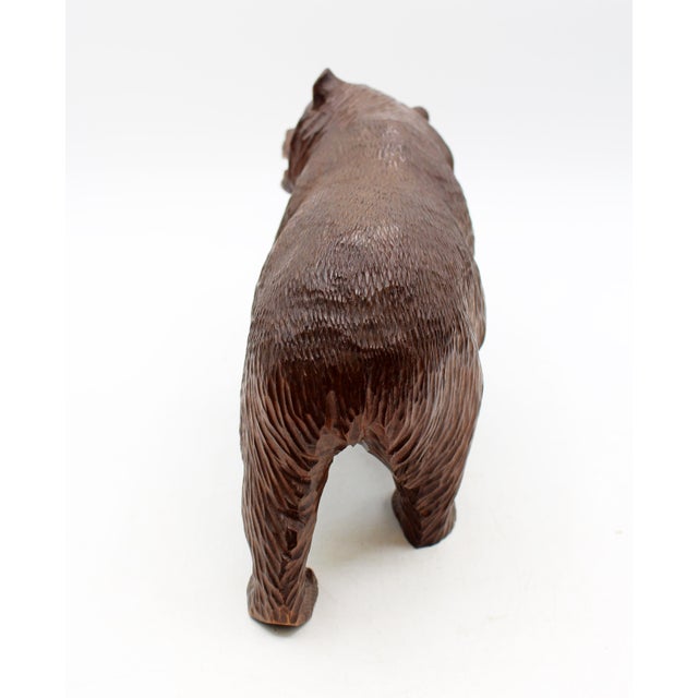 Late 19th Century Medium Size Swiss Strolling Black Forest Bear For Sale - Image 4 of 4