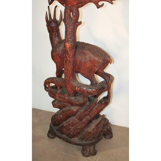 19th Century Black Forest Carved Hall Tree For Sale - Image 10 of 10
