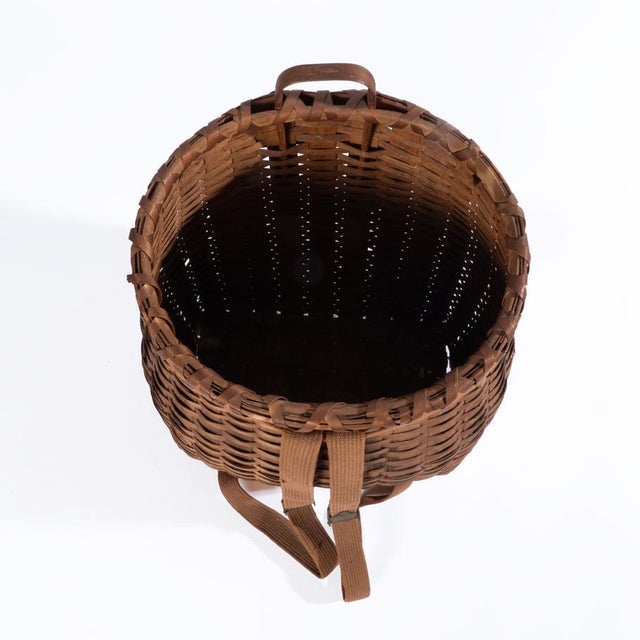 1940s 1940s Vintage Adirondack Pack Basket For Sale - Image 5 of 11