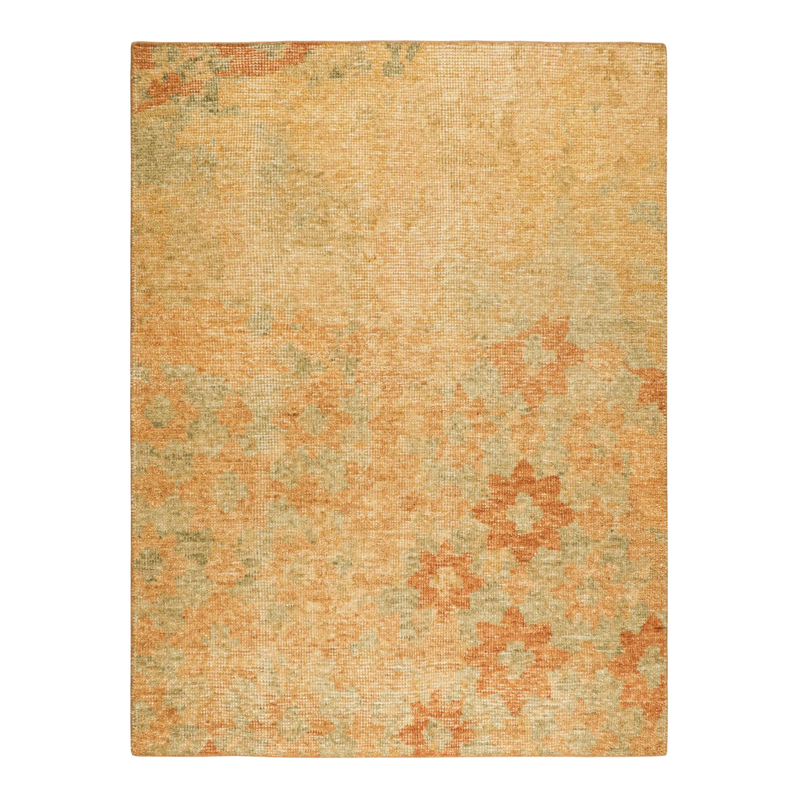 Rug & Kilim’s Modern Abstract Art Rug With Colorful Floral Patterns ...