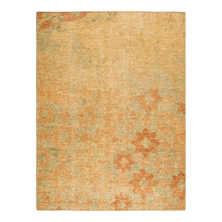 Rug & Kilim’s Modern Abstract Art Rug With Colorful Floral Patterns For Sale