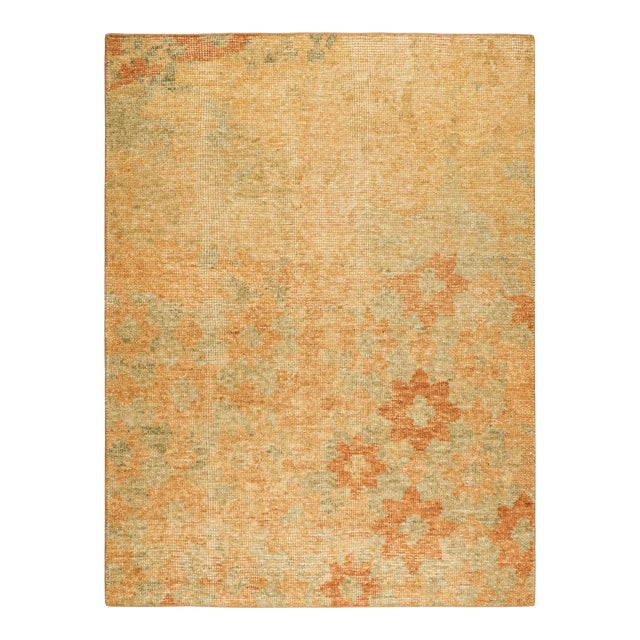 Rug & Kilim’s Modern Abstract Art Rug With Colorful Floral Patterns For Sale