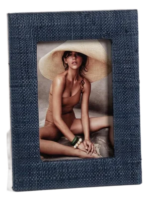 Trani Natural Fiber Raffia Photo Frame