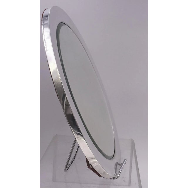 Art Deco Art Deco Tiffany & Co. Sterling Silver Table Mirror Platter For Sale - Image 3 of 7