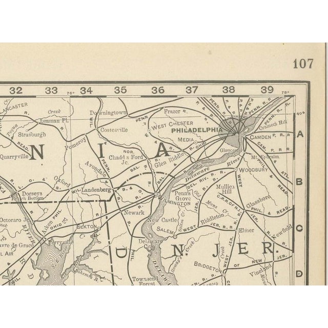 Paper Antique Map of Virginia The Dominion by Ran McNally, 1899 For Sale - Image 7 of 12