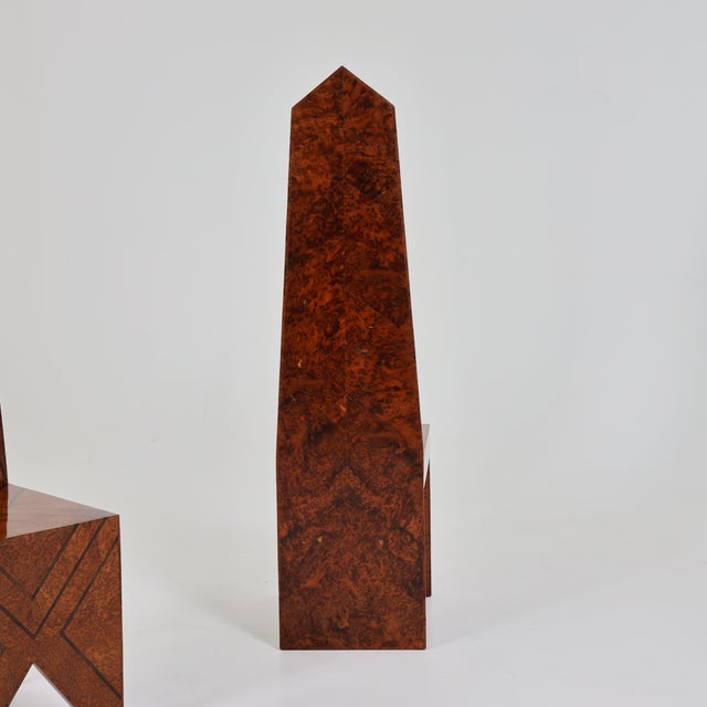 Pair of 1970s Modernist Tall Back "Throne Chairs" For Sale - Image 11 of 11
