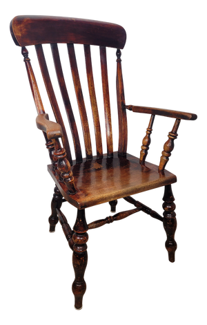Antique Victorian Kitchen Armchair, 1890