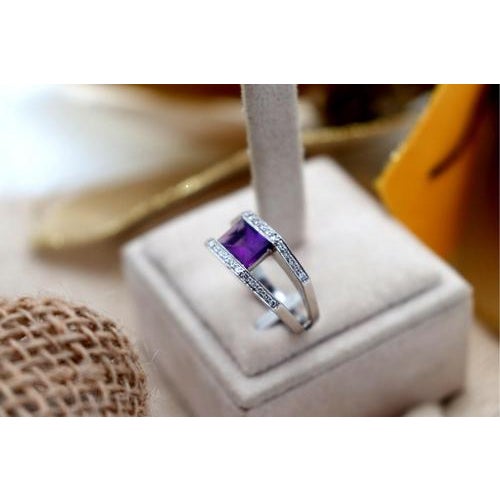 White Gold Ring Cut Into Two Bands For Sale - Image 3 of 7