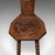 Brown Antique Pembrokeshire Spinning Chair, Welsh, Oak, Work Seat, Stool, Victorian For Sale - Image 8 of 10