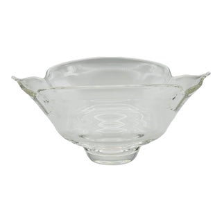 Mid 20th Century Steuben Calyx Art Glass Crystal Bowl For Sale
