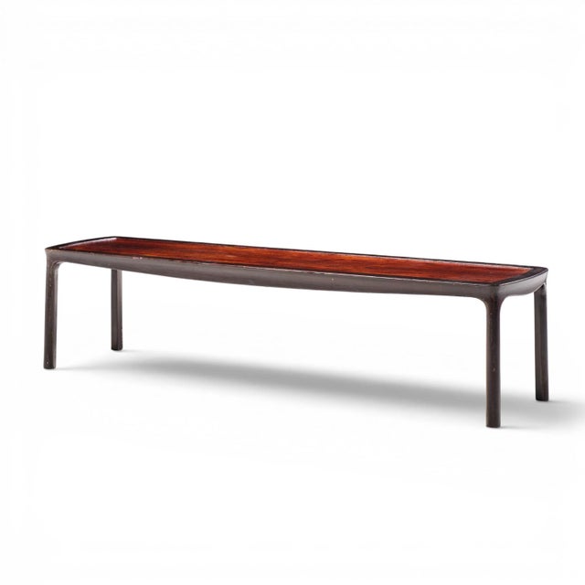 Mid-Century Modern Edward Wormley for Dunbar Mid Century Rosewood Coffee Table For Sale - Image 3 of 10