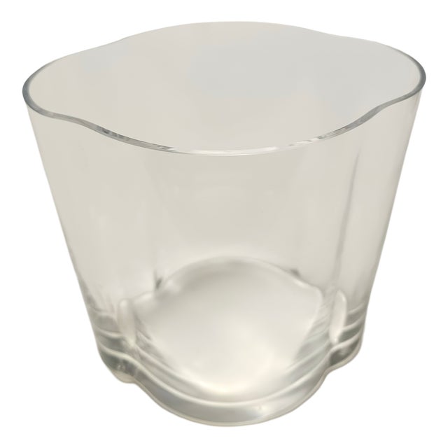 Transparent Murano Glass Vase by Carlo Moretti, Italy, 1990s For Sale