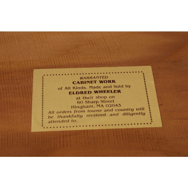 Eldred Wheeler Tiger Maple Highboy Hand Signed For Sale - Image 15 of 16