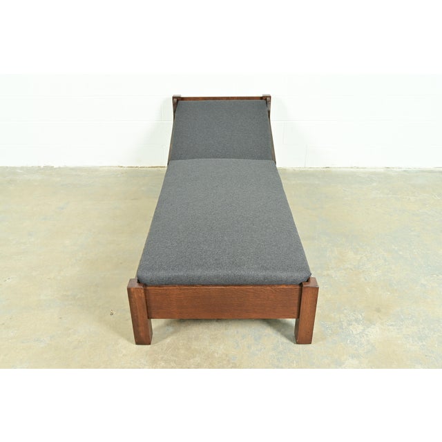 Limbert Antique Mission Oak Arts & Crafts Daybed, Newly Restored For Sale In South Bend - Image 6 of 10