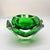 Ashtray or Catch-all in Murano Glass by Flavio Poli for Seguso. Stunning Submerged Green color. 1960s, made in Italy....