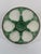 Paint Antique 1920s French Longchamp Majolica Green and White Oyster Plate For Sale - Image 7 of 14