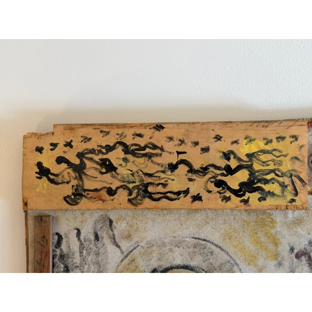 Purvis Young “Black Angel with Procession” Mixed-Media Assemblage, Circa 1985 For Sale In West Palm - Image 6 of 18