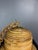 Mid-Century Italian Pencil Reed Rattan Bamboo and Brass Hanging Pendant Lamp, 1970s For Sale - Image 9 of 14