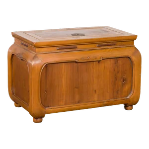 Chinese Qing Dynasty 19th Century Wooden Coffee Table with Chow Style Legs