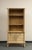 Art Deco Style Natural Oak Cabinet With Coffered Panels and Glass Doors For Sale - Image 14 of 17