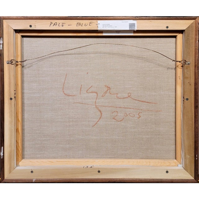 David Ligare -Still Life With a Basket of Grapes & a Fig -Oil Painting For Sale - Image 9 of 9