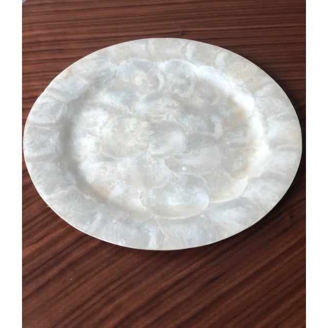 1960s Capiz Shell Platter/Tray For Sale - Image 4 of 8