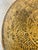 Vintage French Oak Bobbin Leg Table W/Moroccan Brass Top For Sale - Image 9 of 12