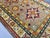 Extra-Long Olive Gold Kazak Wool Runner Rug With Geometric Medallions, 2'7" X 14'9" For Sale - Image 13 of 15