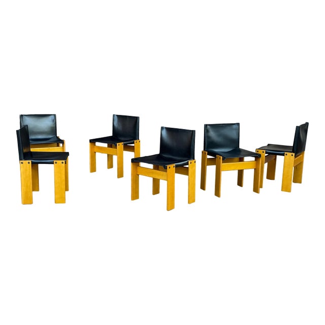 Monk Chairs by Afra & Tobia Scarpa for Molteni, 1973, Set of 8 For Sale - Image 6 of 11