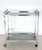 Mid-Century Italian Chrome and Glass Two Tier Rolling Bar Cart, 1970s For Sale - Image 9 of 17