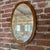 Vintage Danish Oval Teak Mirror, 1960s For Sale - Image 4 of 4
