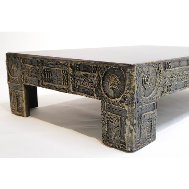 Mid 20th Century Adrian Pearsall Brutalist Sculpted Resin Cocktail Table For Sale In Oklahoma City - Image 6 of 12
