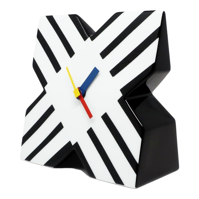 Postmodern Procelain Clock by Marcello Morandini for Rosenthal Studio Line For Sale