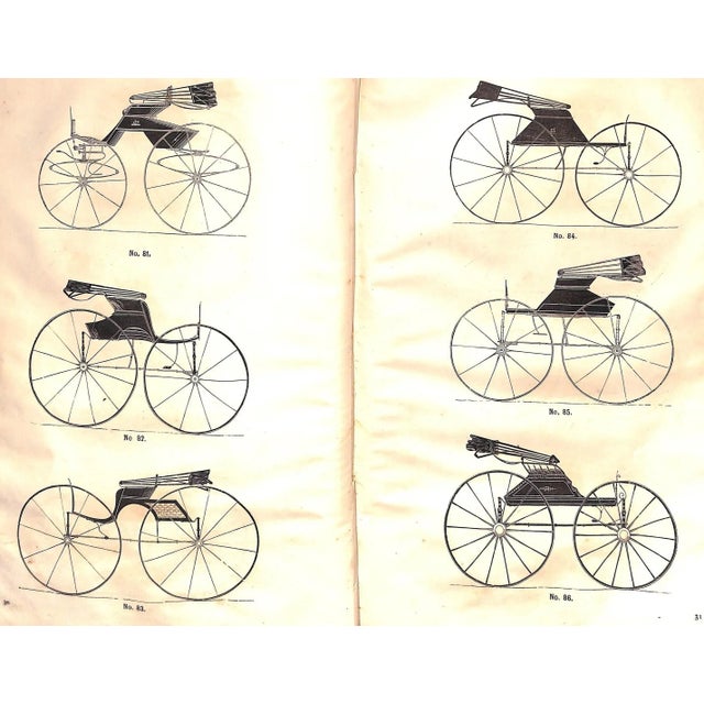 "Carriage-Drafts Selected From New-York Coachmakers' Magazine" 1873 For Sale - Image 11 of 11