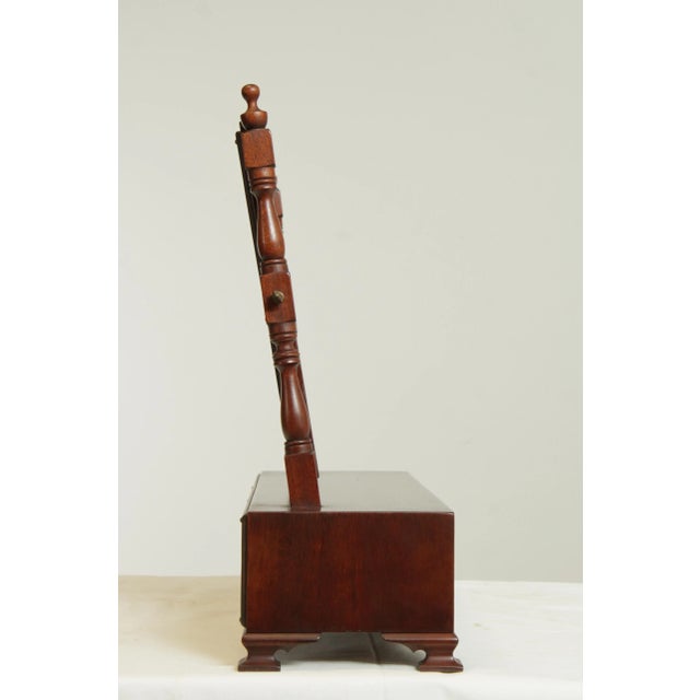 Chippendale Suter's Handcrafted Chippendale Style Mahogany Saving Mirror (B) For Sale - Image 3 of 13