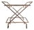 1970s Hollywood Regency Faux Bamboo Bar Cart For Sale