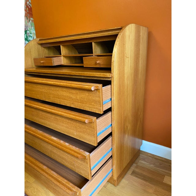 Danish modern roll top desk cheap