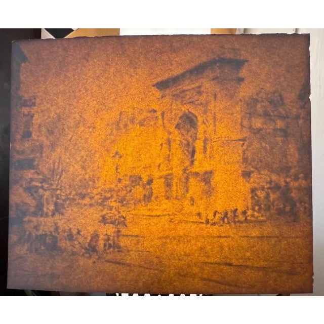 1950s Mid-Century Modern Hugh Frank Wagner Paris Landmark Triptych Framed Lithographs - Set of 3 For Sale - Image 11 of 12