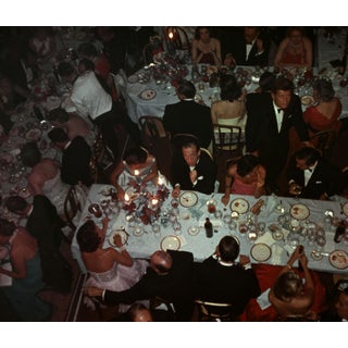 "Table Hopping JFK" Slim Aarons Getty Archive Stamped C-Print 30x40 For Sale