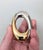 Modern Vintage 1980s Signed Courreges Paris Rhodium Plate & Goldtone Clear Rhinestone O Brooch For Sale - Image 3 of 12
