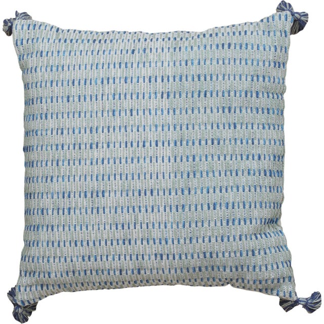 Elevate your home's look with a chic Modern Wool and Cotton Pillow, meticulously handmade with opulent materials, in a 20"...