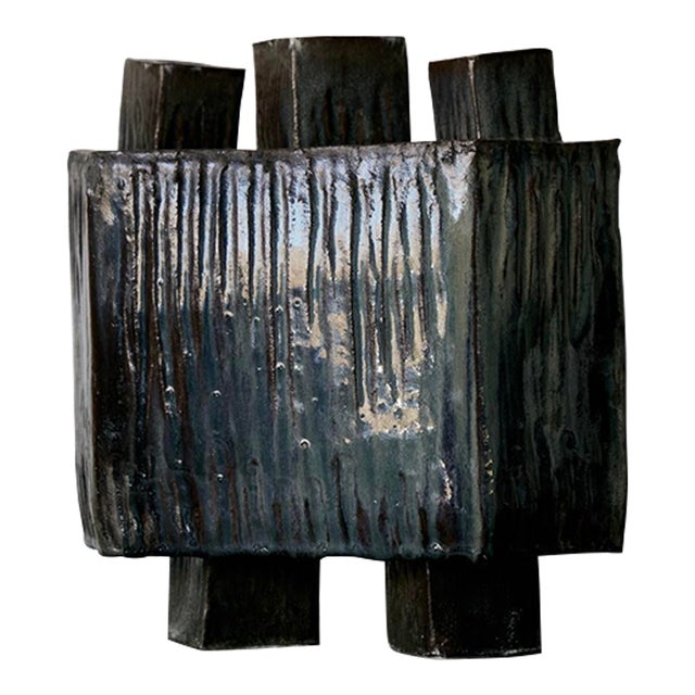 Vintage Mid-Century Modern Pottery Vase Circa 1960s For Sale