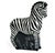 Wayland Gregory, Porcelain zebra sculpture, glazed, signed, 1930s, USA. New Jersey, circa 1935, high glazed ceramic,...