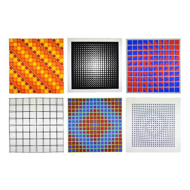 Unknown, Grav, Screen Print, 1960s, Set of 6 For Sale