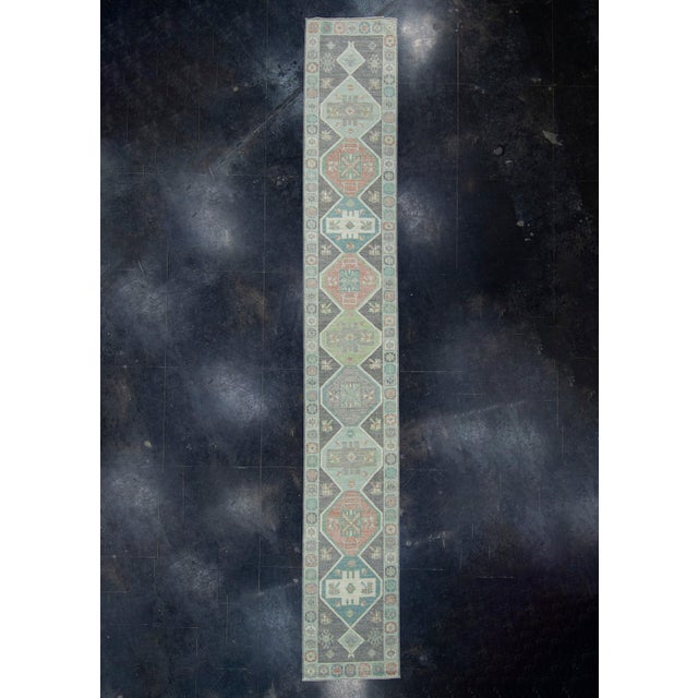 Black Turkish Oushak Runner Rug 2'11" x 20'3" #17368 For Sale - Image 8 of 8