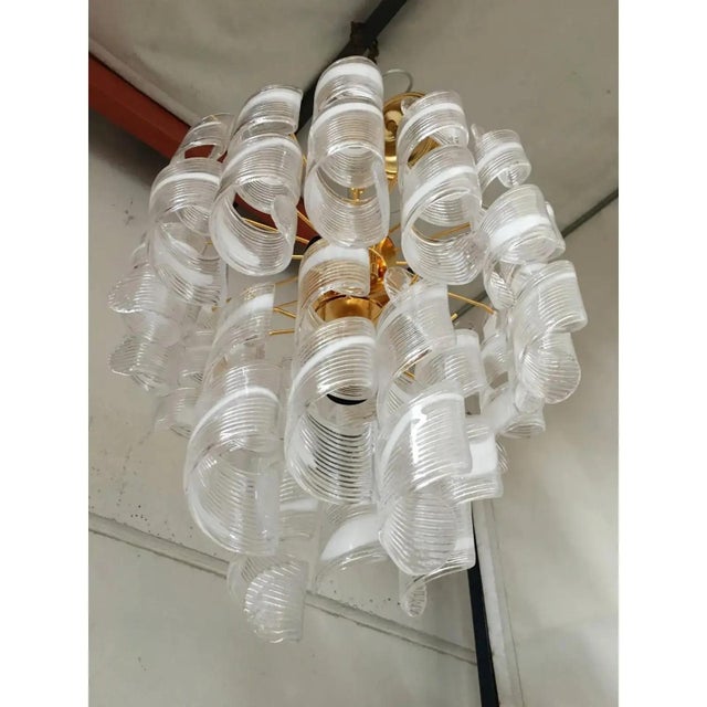 Murano Glass Virgola Chandelier by Simoeng For Sale - Image 12 of 14