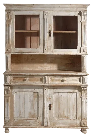 Antique White Kitchen Cabinet, 1920s