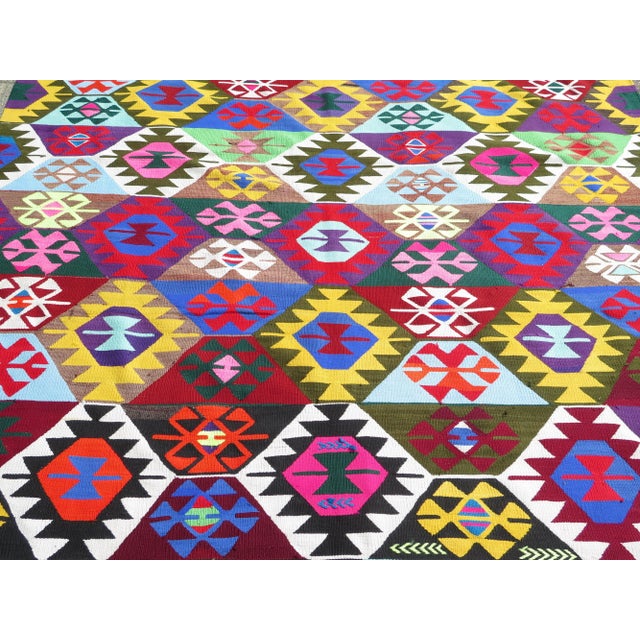 1970s Handmade Vintage Kilim Boho Rug For Sale - Image 11 of 13