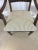 Cream Antique Carved Mahogany Desk Chair For Sale - Image 8 of 15
